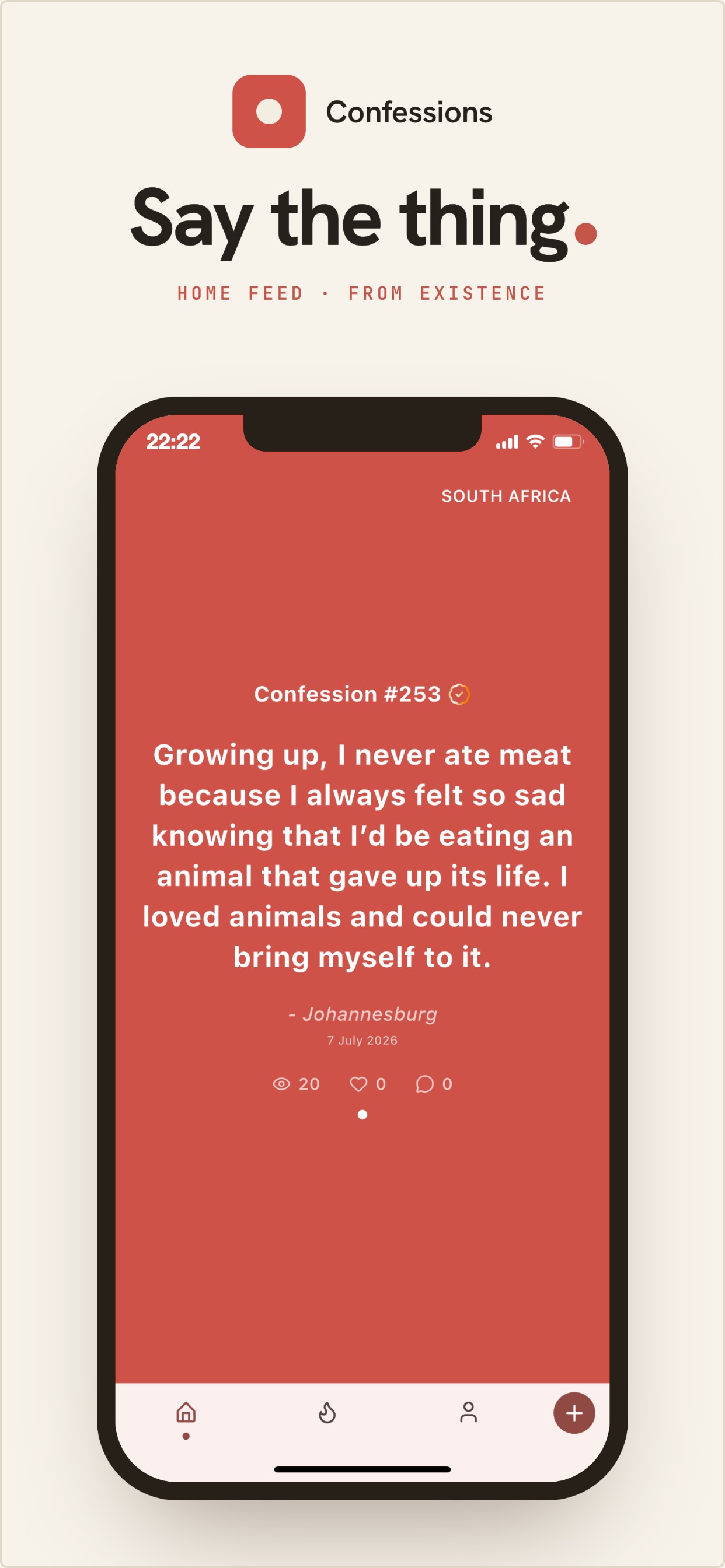 Confessions screenshot